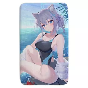 Bikini orecchio di gatto anime ragazza gioco di carte tappetino da gioco tappetino da bagno lavabile - Foto 1 di 6