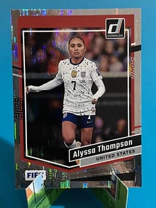2023-24 Donruss Silver Foil #68 Alyssa Thompson USA Soccer Card USWNT - Picture 1 of 2