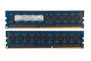 Hynix 4GB Kit 2x2GB PC3-10600E Desktop PC Memory RAM DDR3 2RX8 HMT125U7TFR8C-H9 - Picture 1 of 5