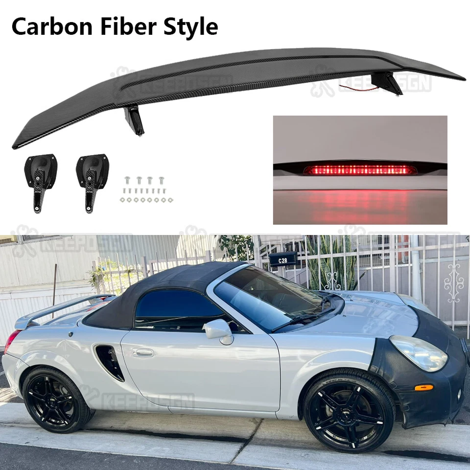 Alerón trasero de carbono 52" con luz de freno para Toyota MR2 Spyder 00-06 Foto 1 de 4