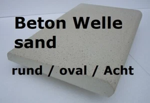 Poolumrandung Beton Welle Betonstein Beckenrandstein Randsteine rund oval Acht - Bild 1 von 10
