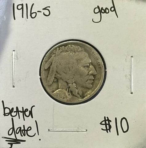 1916-S Buffalo Nickel - Better Date! Cover