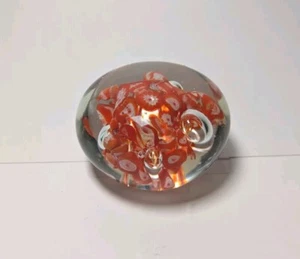Vintage Murano Millefiori Style Art Glass Paperweight Free Shipping - Picture 1 of 4
