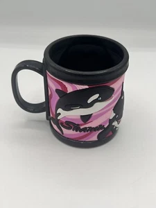 Vintage Sea World Souvenir Shamu Drink cup Coffee Mug Name Lily Orca Whale - Picture 1 of 5