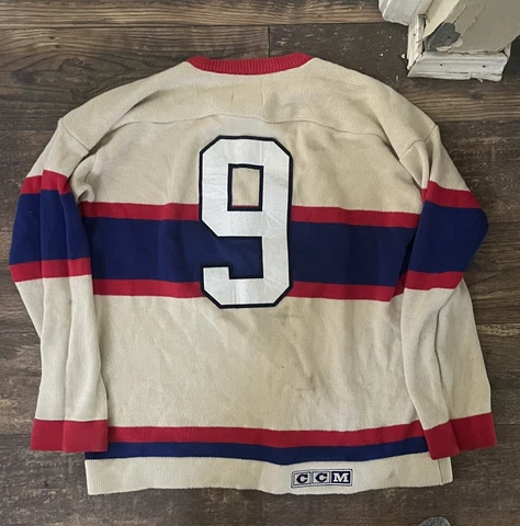 Montreal Canadiens- CCM Heritage Sweater- Men’s Small Maurice Richard Cover