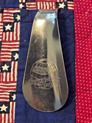 Vintage Hanover Shoe Co Steel Shoehorn-“Greatest Shoe Value On Earth”-used-Nice - Image 1 of 4