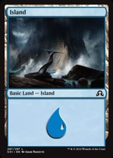 1x Island (287) - Foil NM, English MTG Shadows Over Innistrad