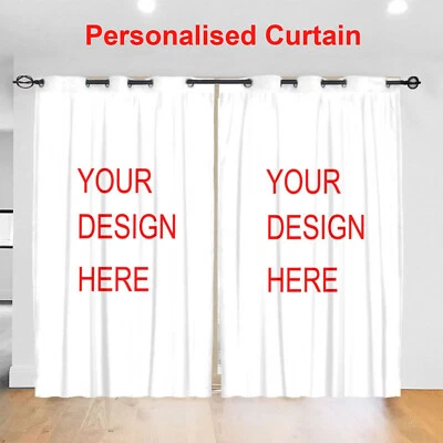 Personalised Blockout Blackout Window Curtains 3 Layers Curtain Draperies Eyelet - Image 1 of 4