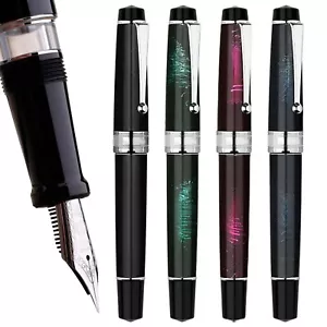 MAJOHN T5 Metal Paint Fountain Pen Iridium EF/F/M 0.38/0.5/0.65mm Nib Gift - Picture 1 of 12