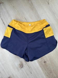Pantalones Cortos de Trail Rabbit Running Mountain Climber Forrados Talla Mediana Azul Dorado Amarillo - Imagen 1 de 14
