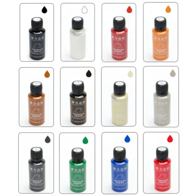 30ML Matte Color Leather Edge Paint Oil Dye Leather Craft Professional DIY Craft - Imagen 1 de 4