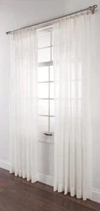 Stylemaster Splendor Pinch Pleated Drapes Pair, 2 of 72" by 84", White - Picture 1 of 3