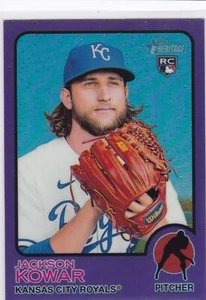 2022 Topps Heritage Purple Refractor #155 Jackson Kowar - Royals Rookie RC - Bild 1 von 1