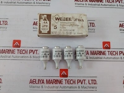 Lot of 4X WEBER DT II Bottle Fuse 4A 500V EL 1525004218 - Image 1 of 4