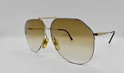 Vintage Carrera 5313 Sunglasses - Gold/Silver - Semi rimless - Image 1 of 4