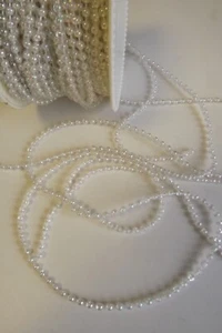 PEARL TRIM fused beading for craft & cake deco various colours/lengths/size - Picture 1 of 5