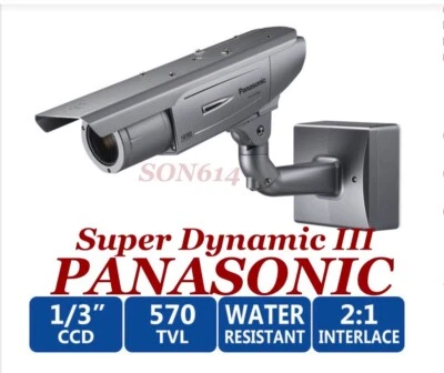 Panasonic WV-CW384 CCTV Color Camera W/ 5-40mm 540TVL D/N WDR Analog Bullet NEW! - Image 1 of 4