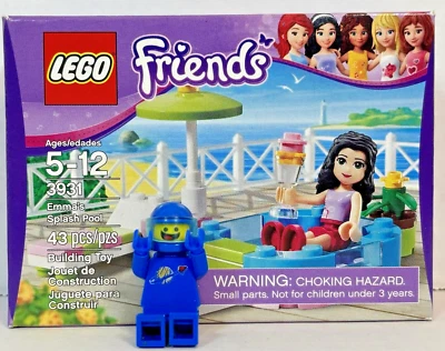 (LEGO 3931) Friends: Emma's Splash Pool New Sealed Retired Summer Beach Girls - Image 1 of 2