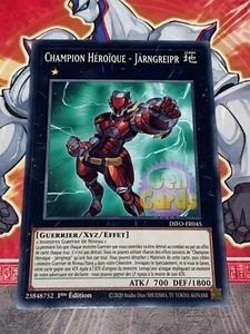 Carte YU GI OH CHAMPION HEROIQUE - JARNGREIPR DIFO-FR045 x 3 - Picture 1 of 1