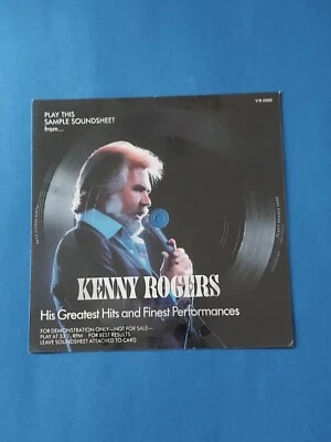 Kenny Rogers - His Greatest Hits (7" Sample Soundsheet) (1986) Vinyl 45 • PROMO - Image 1 of 3