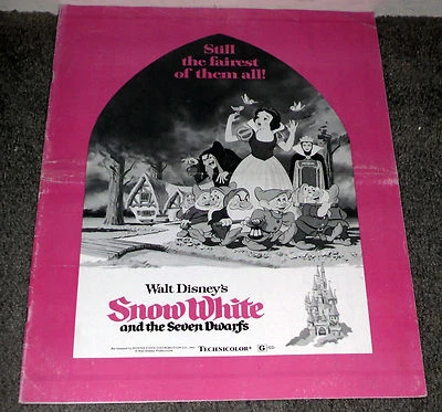 Blancanieves y los siete enanos libro de prensa original de la película Disney Foto 1 de 4