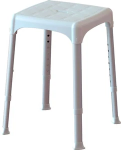 Sgabello Doccia Sedia Regolabile 39-54 cm 180 Kg cm 30x30 K design EH-STA-PP-BX - Foto 1 di 1