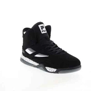 FILA DEREVERSE MID SUEDE LACE-UP TRAINERS SNEAKERS MEN SHOES BLACK SIZE 11 NEW - Picture 1 of 5