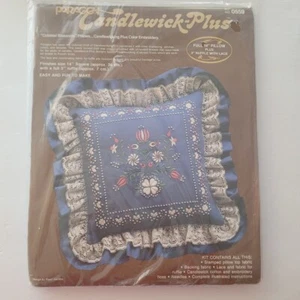 Colonial Blossoms Candlewicking Pillow Cover Embroidery Kit 0559 Paragon - Picture 1 of 2