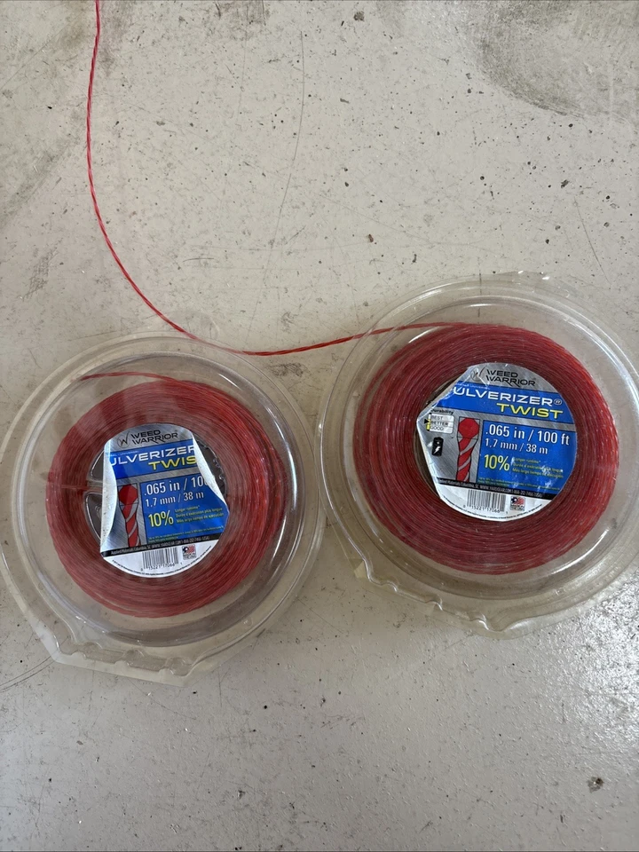 2 paquetes de línea Weedeater .065, 100 pies cada uno Foto 1 de 1