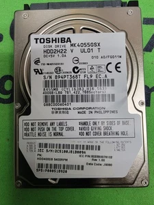 Toshiba 400GB 5400RPM MK4055GSX SATA 2.5" Laptop Hard Drive - Picture 1 of 1