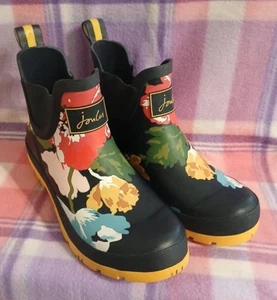 Joules Damen Wellibob Knöchel Gummistiefel - Navy Floral - Erwachsene 4 - Bild 1 von 8