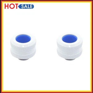 PC Water Cooling Tube Fitting G1/4 for 14mm OD Hard Tubes (White) - Bild 1 von 9