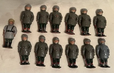 Винтажный Cherilea Англии свинец солдат лот из 13 - Изображение 1 из 3