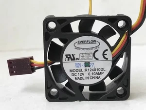 NEW EVERFLOW R124010DL DC12V 0.10A 4CM Cooling fan - Picture 1 of 2