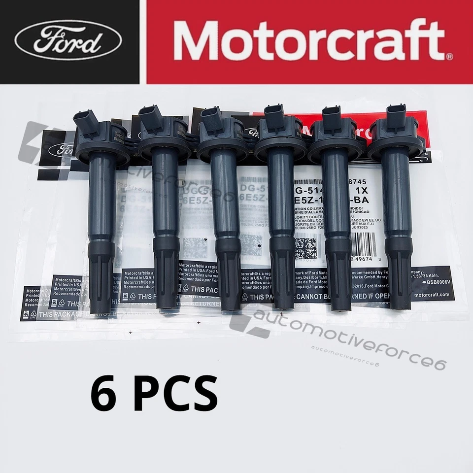 6xIgnition Coils Motorcraft DG514 For Ford Escape Fusion Lincoln Mercury 3.0L V6 Foto 1 de 4