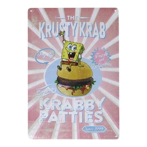 SpongeBob Schwammkopf Krusty Krab Krabben Patties Blechschild - Bild 1 von 1