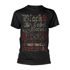 BLACK LABEL SOCIETY - DESTROY & CONQUER BLACK T-Shirt, Front & Back Print X-Larg - Imagen 1 de 1