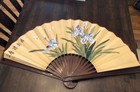 Vintage Asian Hand painted Wall Fan