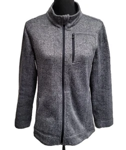 Marc NY Andrew Marc Jacke (L) grau Fischgrät durchgehender Reißverschluss Taschen WEICH-INNEN - Bild 1 von 6