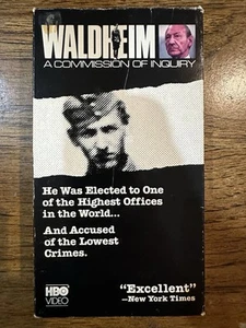 Waldheim - A Commission Of Inquiry VHS Documentary Kurt HBO Video 1988 - Foto 1 di 6