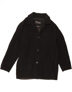 DOCKERS Mens 3 Button Blazer Jacket UK 38 Medium Black Wool AD02 - Picture 1 of 3