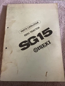 ISEKI MODELO SG13 TRACTOR ORIGINAL 1988 CATÁLOGO DE PIEZAS DE FÁBRICA - Imagen 1 de 6