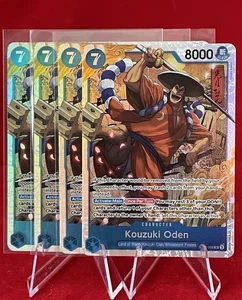 One Piece TCG - Kouzuki Oden - ST22-005 SR PLAY SET (x4) - Fresh Pull NM+ - Picture 1 of 3