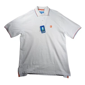 Catchit Sportwear klassisch einfarbig weiß sportlich Golf Polo Herren XL gerippter Kragen - Bild 1 von 7