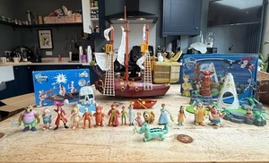 Disney Heroes Famosa Peter Pan -Galleon, Skull Island, Indian Camp/Boat,Figures - Picture 1 of 15