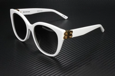 BALENCIAGA BB0103SA 006 White Square Women's 57 mm Sunglasses - Image 1 of 4