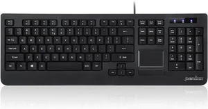 Perixx PERIBOARD-513II Wired USB Keyboard with Touchpad, Membrane Key Black - Picture 1 of 8