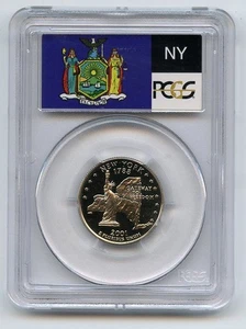 2001 S 25C Clad New York Quarter PCGS PR70DCAM - Picture 1 of 2