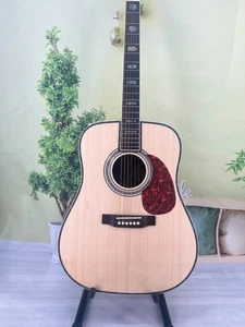 Chitarra elettrica acustica D45 con pickup, tastiera in palissandro con piano in abete massello - Foto 1 di 17