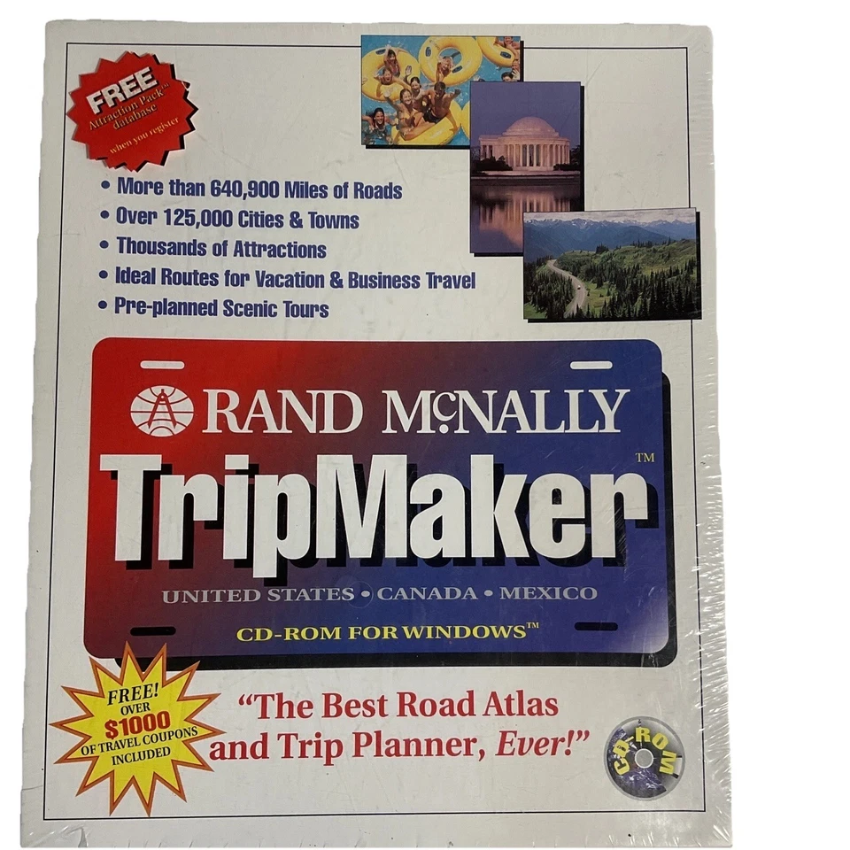 Rand McNally TripMaker 1994 Sealed New - Image 1 of 4